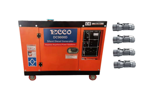 Generators & Electrical - Ecco Silent Single Phase Diesel Generator and 4 x Stier Torch for sale in Johannesburg (ID:587693603)