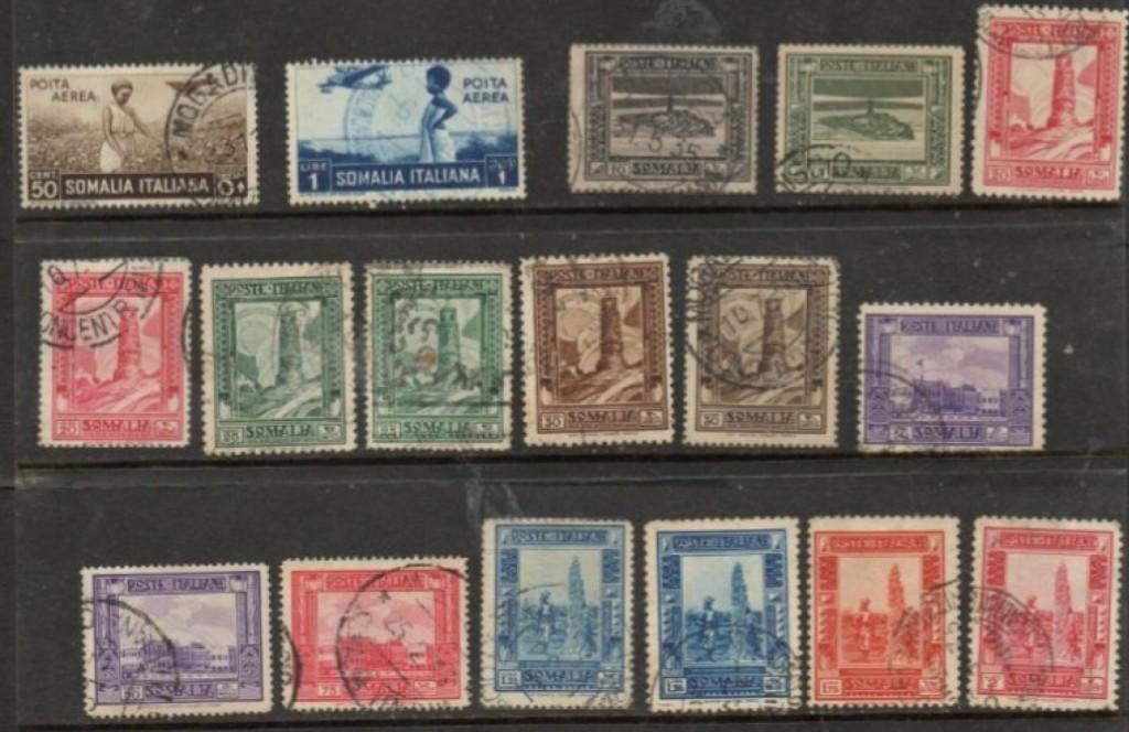 Somalia - Italy, Somalia, 1932, 15 used stamps, 1936 2 x used air ...