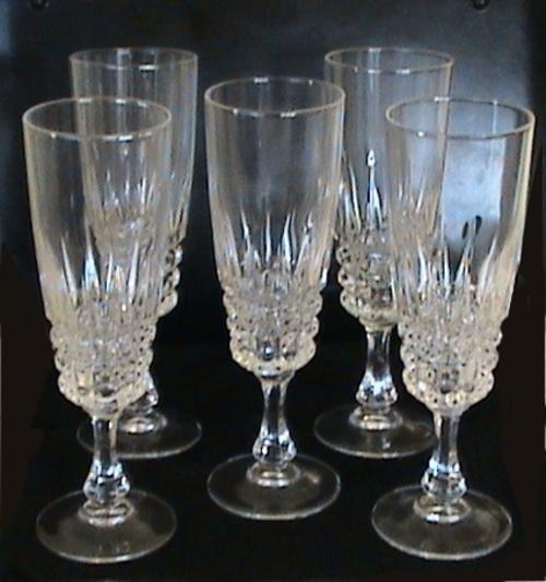 Drinking Glasses & Stemware - Vintage Fluted champagne glasses in the ...