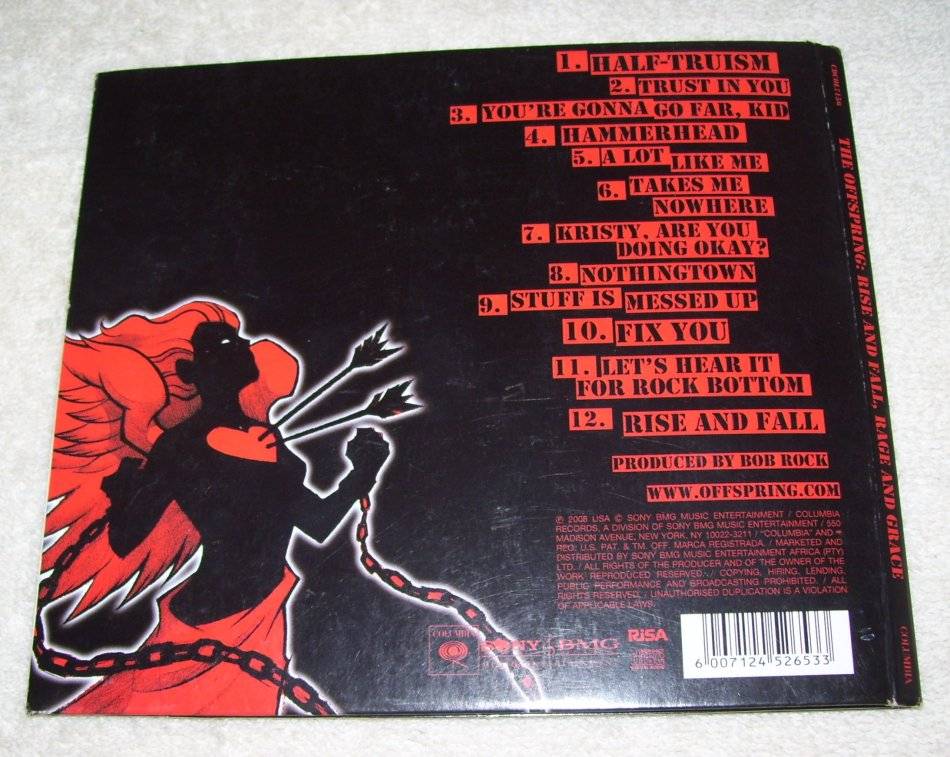 Other Music Cds Cd The Offspring Rise Fall Rage Grace Explicit Content Language 08 Was Listed For R100 00 On 27 Mar At 12 31 By Vanessavms In Carltonville Id