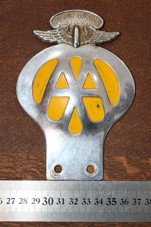 Road - Vintage South Africa AA Badge was sold for R350.00 on 8 Apr at ...