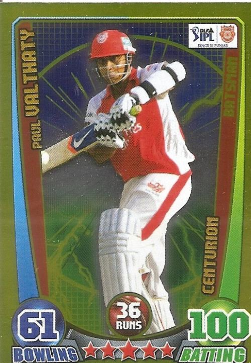 Trading Cards Cricket Attax Ipl League 2012 Paul Valthaty Centurion Gold Foil Card Was Sold For R54 00 On 25 Oct At 13 20 By Match Attax Superstore In Pretoria Tshwane Id 308414935