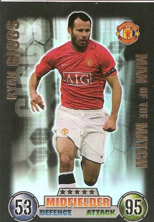 Trading Cards - MATCH ATTAX 2007/08 - RYAN GIGGS "MAN of ...