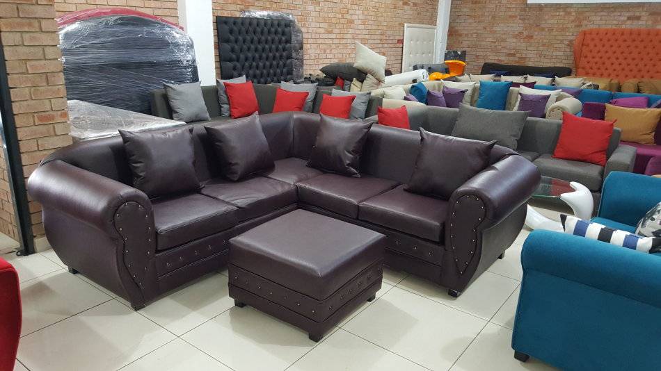 Couches & Chairs PU Leather Corner Couch / Sofa was sold for R3,800.