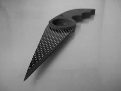 Carbon Fiber Knives - Black Widow by CFK technologies 