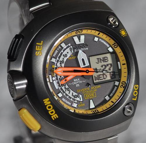 citizen aqualand eco drive titanium