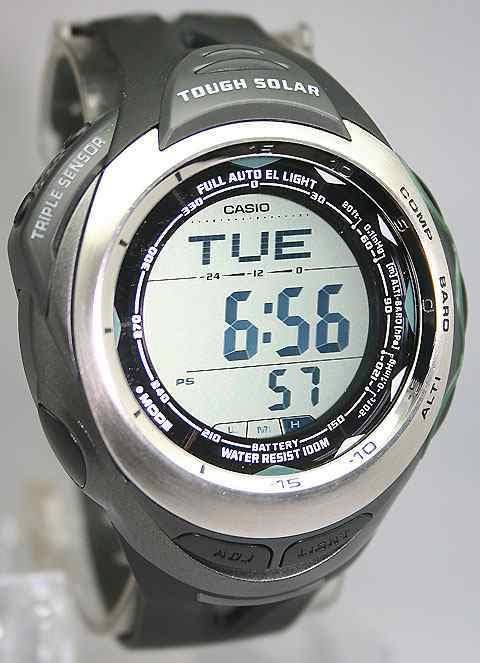 casio thermo compass watch