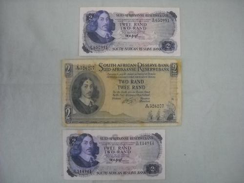 TW de Jongh - 3 OLD SOUTH AFRICAN R2 NOTES!!!R1 NO RESERVE!!! was sold ...