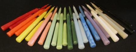 Hand-dipped Taper Candles, spell candles