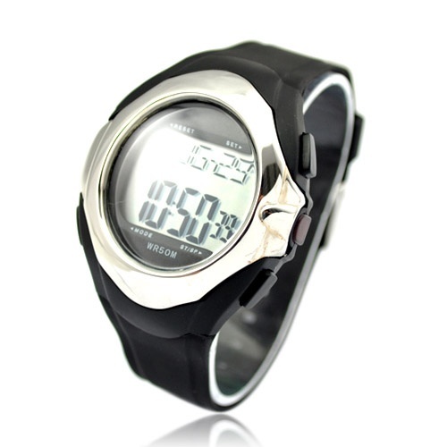Motion Plus Heart Rate Monitor Watch Silver