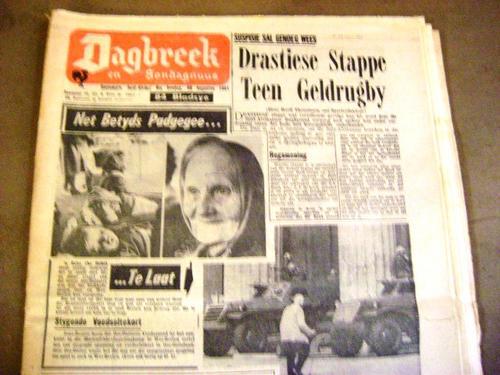 Other Antiques & Collectables - 1960-70's OLD AFRIKAANS NEWSPAPER LOT ...