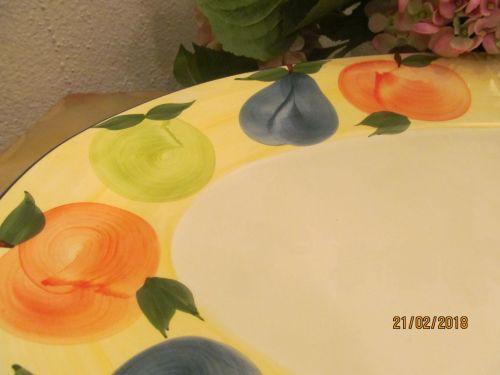 Other Porcelain And Ceramics A Santos Large Vintage Hand Painted