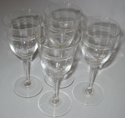 Drinking Glasses & Stemware - 4 VINTAGE CRYSTAL SHERRY GLASSES was sold ...