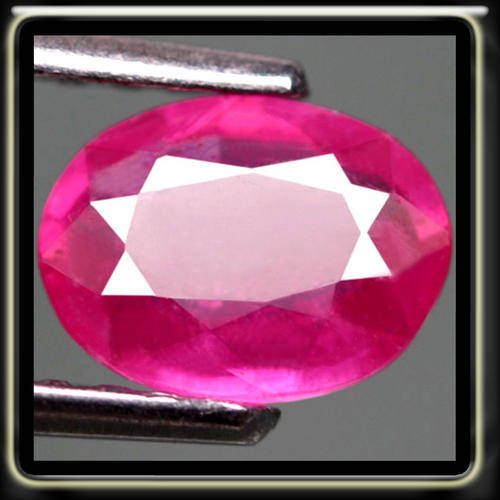 Rubies 1.47CT REMARKABLE PURPLISH PINK NATURAL RUBY [SI] OVAL HEATED