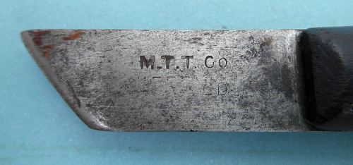 Vintage MTT Co. Carpenters marking knife marked wood handle