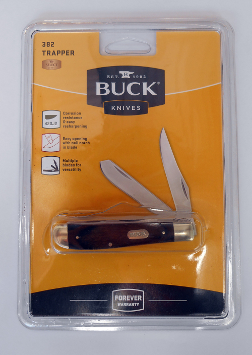 Buck two blade trapper pocket knife mint condition unused 