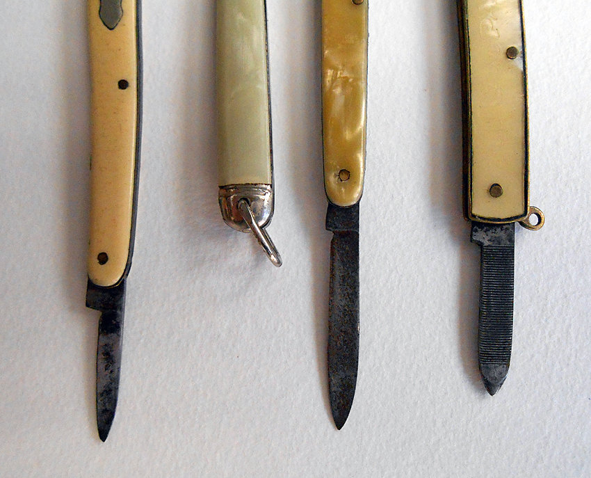 vintage small pocket knife lot