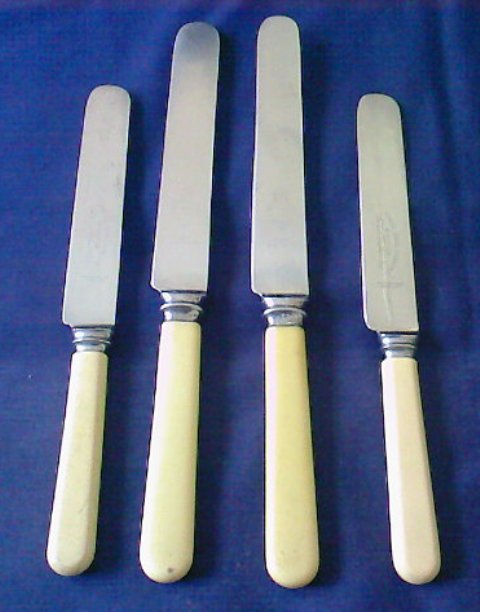 Cutlery - 4 SHEFFIELD BONE HANDLE BUTTER KNIVES was sold for R110.00 on ...
