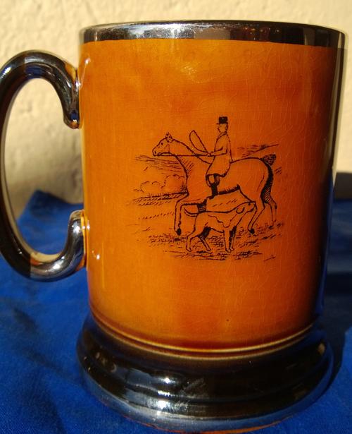 Vintage Arthur Wood England Ye Olde Coaching & Hunting Days Beer Mug