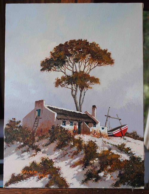 Acrylics MALACHI SMITH ORIGINAL PAINTING 'STRUISBAAI' !!!!R6000