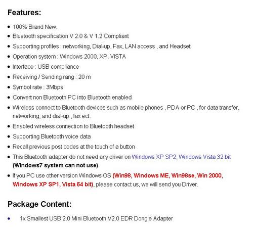 TiNY SMART USB BLUETOOTH LAPTOP PC COMPUTER ADAPTOR GADGET # R1 Auction Usave R125 #
