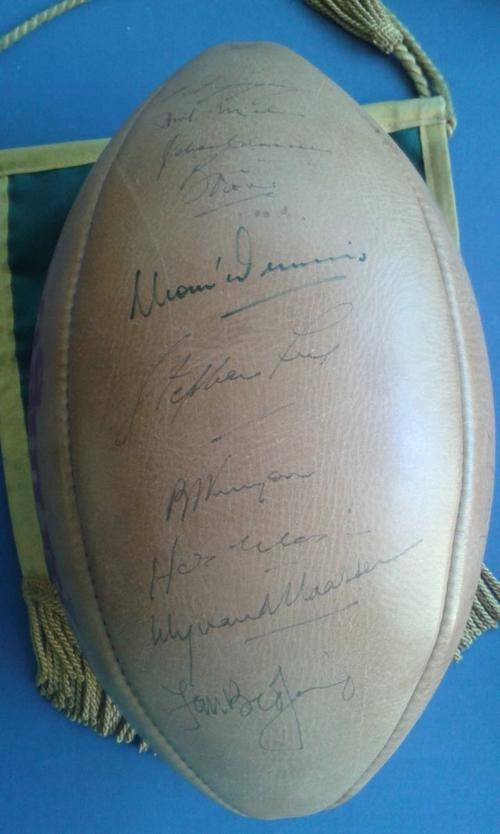 Rugby Super Springbok Leather Rugby Ball Signed was sold for R4,500