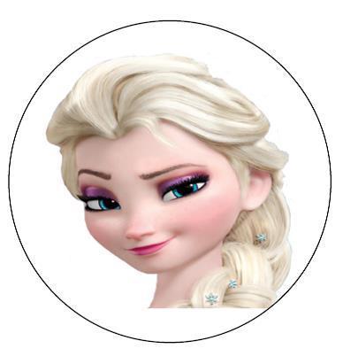 Cake Decorating - Frozen (Elsa) Round Cake topper & Cupcake Toppers ...