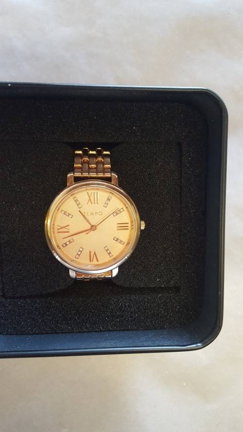 Women's Watches - Tempo Gold Watch was listed for R375.00 on 6 Oct at