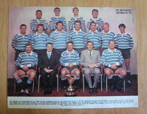 Rugby - Picture - Griquas - Currie Cup winners 1970 - original ...