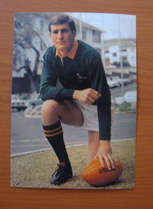 Rugby Gloss photo of former Springbok rugby player JOGGIE JANSEN was