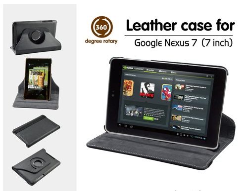 google nexus 7 tab 360 leather case