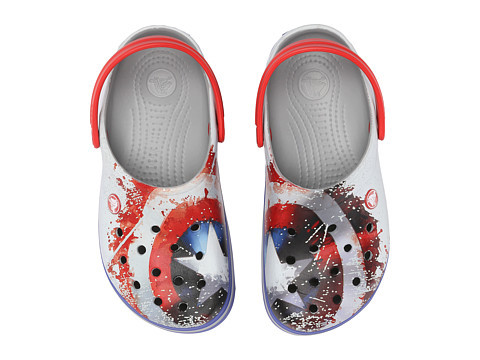 captain america crocs mens