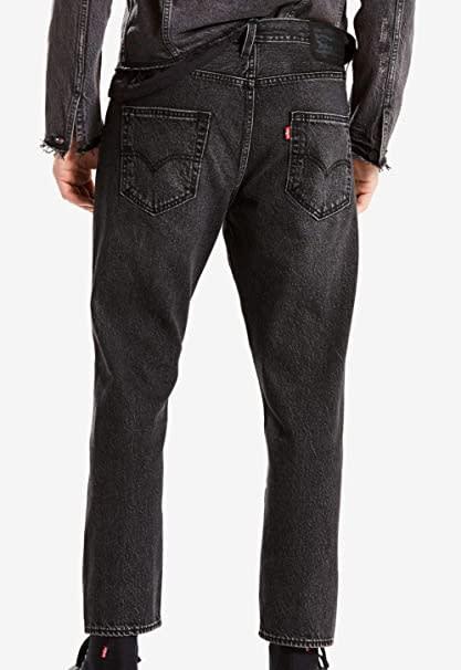 Jeans Levi s Men s Drop Crop Pieced Tapered Jeans Black Acid