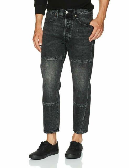 Jeans Levi s Men s Drop Crop Pieced Tapered Jeans Black Acid