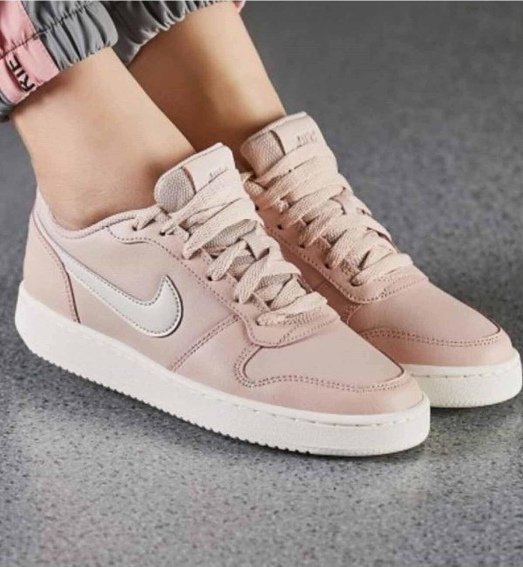 Sneakers - Nike Women`s Ebernon Low Particle Beige /Desert Sand /Pink ...