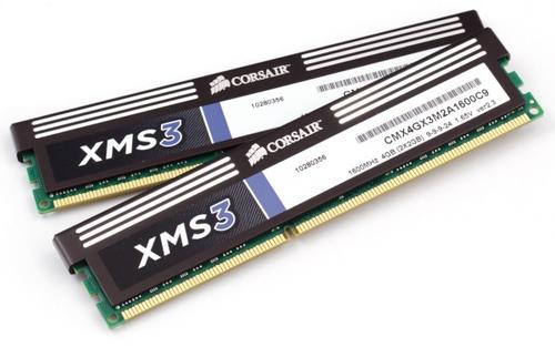 2 x Corsair CMX4GX3M1A1600C9 4GB RAM kit = 8GB DDR3 Memory