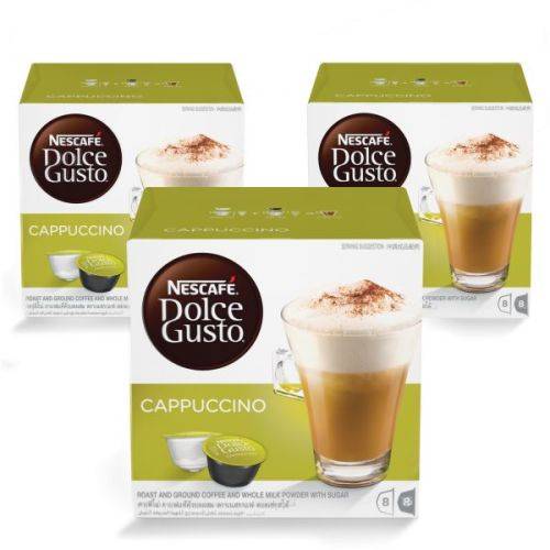 Coffee Machine Capsules Nescafe Cappuccino Pods (16 Caps) was sold