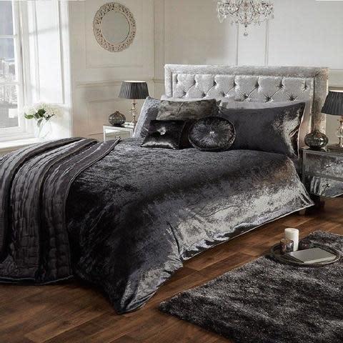 Duvet Covers & Sets - LUXURY CRUSHED VELVET DUVET COVER