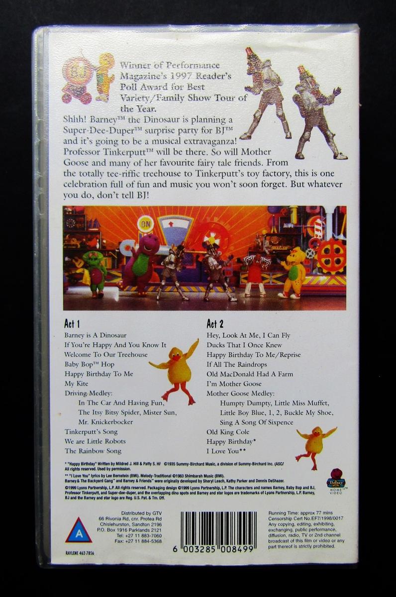 Tv Series Barney S Big Surprise Childrens Vhs Video Tape 1998 Was Tv Series Barney S Big Surprise Childrens Vhs Video Tape 1998 Was