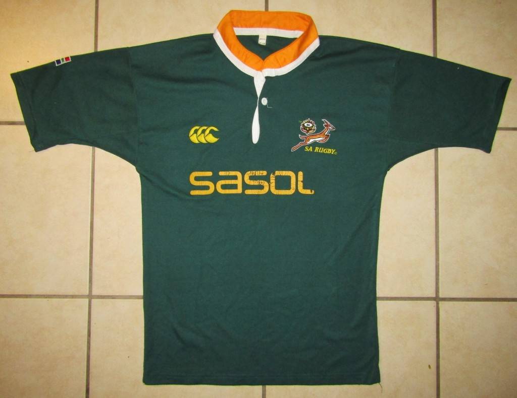 Sporting Memorabilia Old Springbok Rugby Jersey Small Size was sold