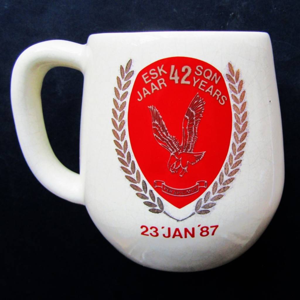 Mugs 1987 SAAF 42 Squadron Beer Mug was sold for R1,120.00 on 2 Jun