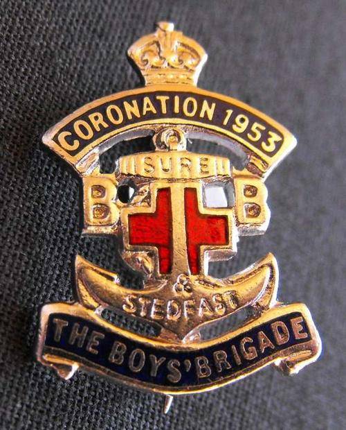 Other Badges & Insignia THE BOYS BRIGADE 1953 CORONATION LAPEL PIN