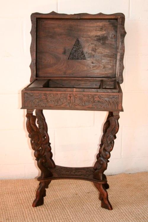 Stands A Spectacular And Extremely Unusual Antique Hand Carved A Spectacular