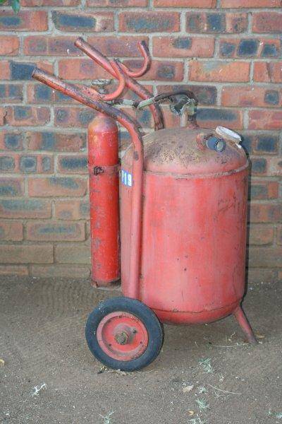 Other Antiques & Collectables - VINTAGE FIRE EXTINGUISHER ON WHEELS