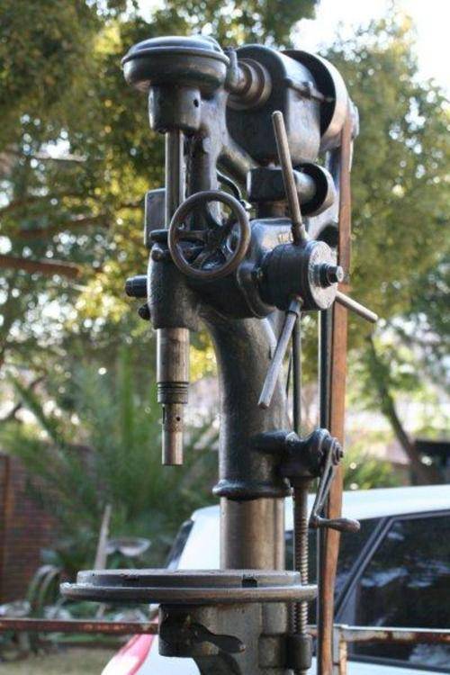 Tools ANTIQUE "THE DENBIGH" DRILL PRESS!! THIS WORKED WITH LEATHER