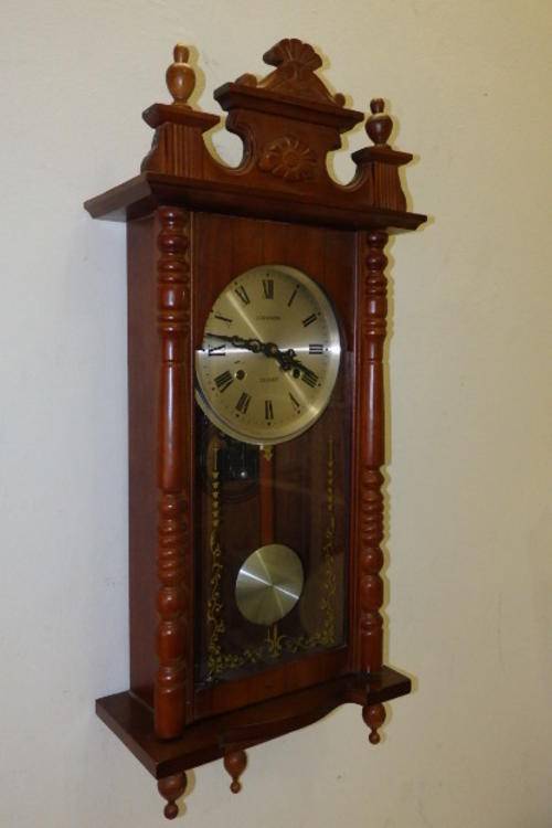 Cuckoo & Wall Clocks A FANTASTIC "CANNON" 31 DAY WINDUP CHIMING WALL