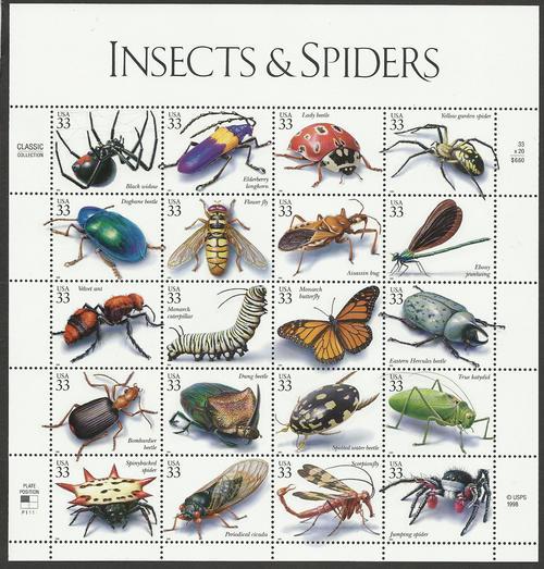 United States of America - U.S.A. 1999 - INSECTEN / INSEKTE / INSECTS ...