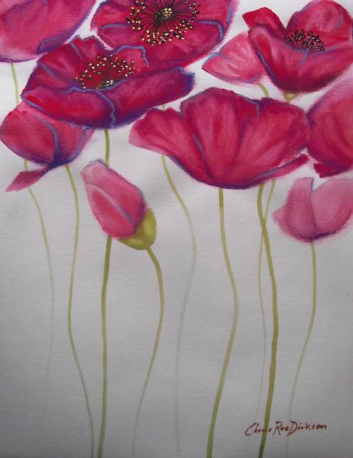 Pink Poppies by Cherie Roe Dirksen