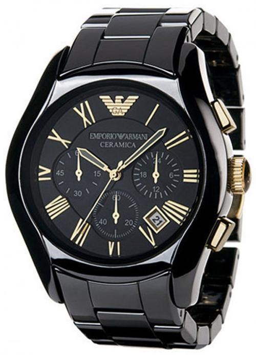 Men's Watches - **CLASSIC** EMPORIO ARMANI AR 1413 ROSE GOLD BLACK ...