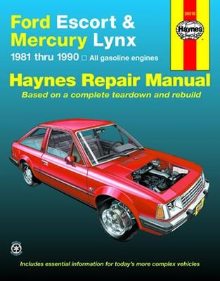 1981 1990 Automotive escort ford lynx manual mercury repair #4